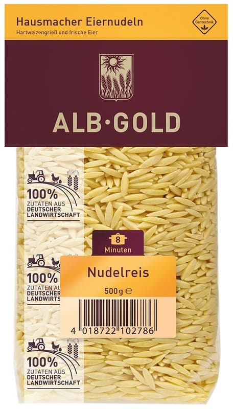 Alb Gold Egg Orzo Pasta