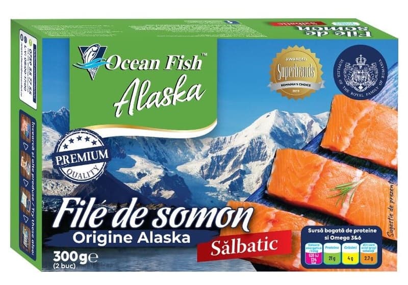 Ocean Fish File de somon salbatic Alaska congelat 2 x 150gr