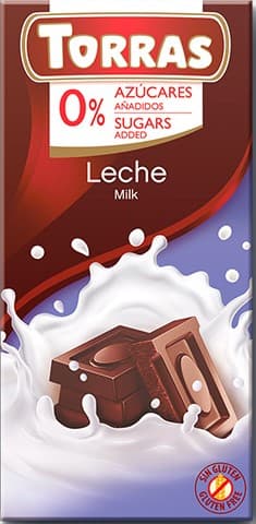 Torras Milk Chocolate sugar free, gluten free