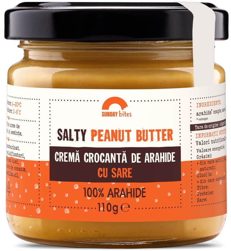 Sunday Bites Crunchy Peanut Butter with Salt