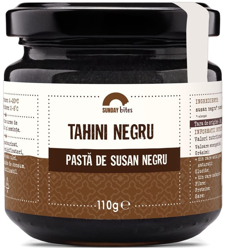 Sunday Bites Black Tahini - Black Sesame Paste