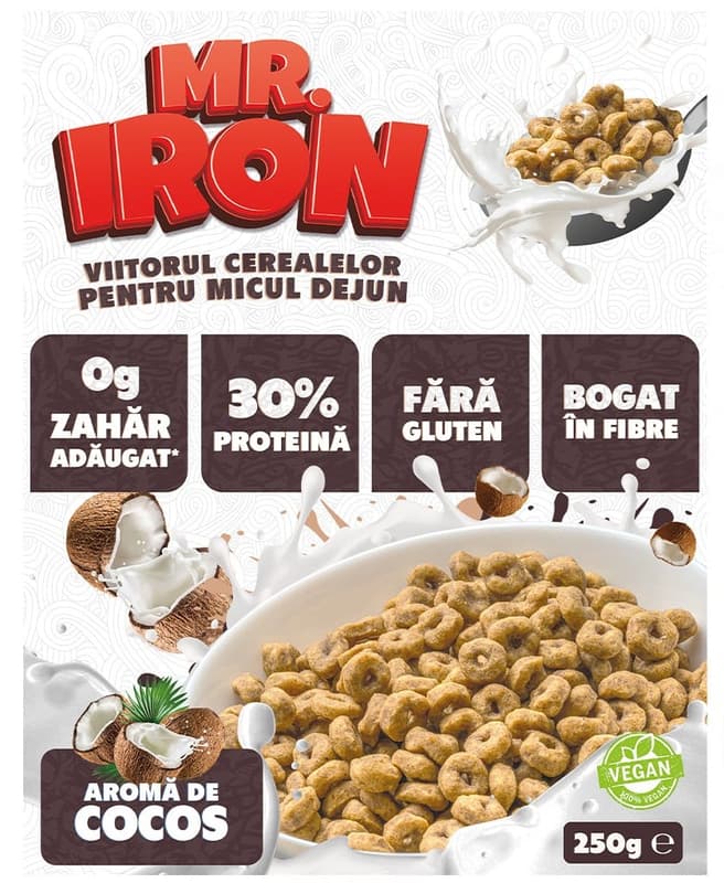MisterIron TasteBlend Cereal 30% Protein Sugar Free - Coconut