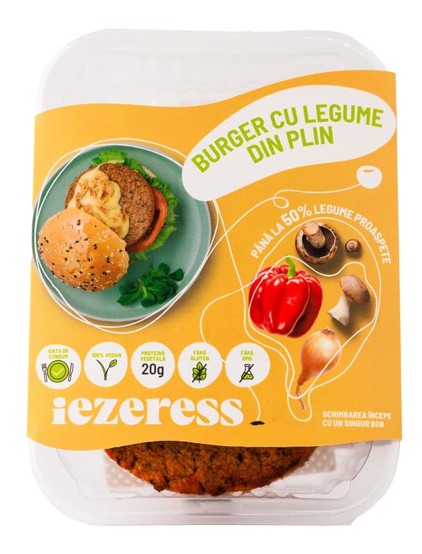 Iezeress Vegan Burger with Plenty of Vegetables