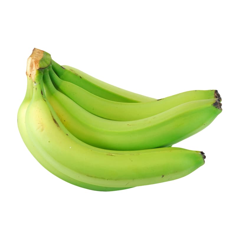 Bananas predominantly green (piece)