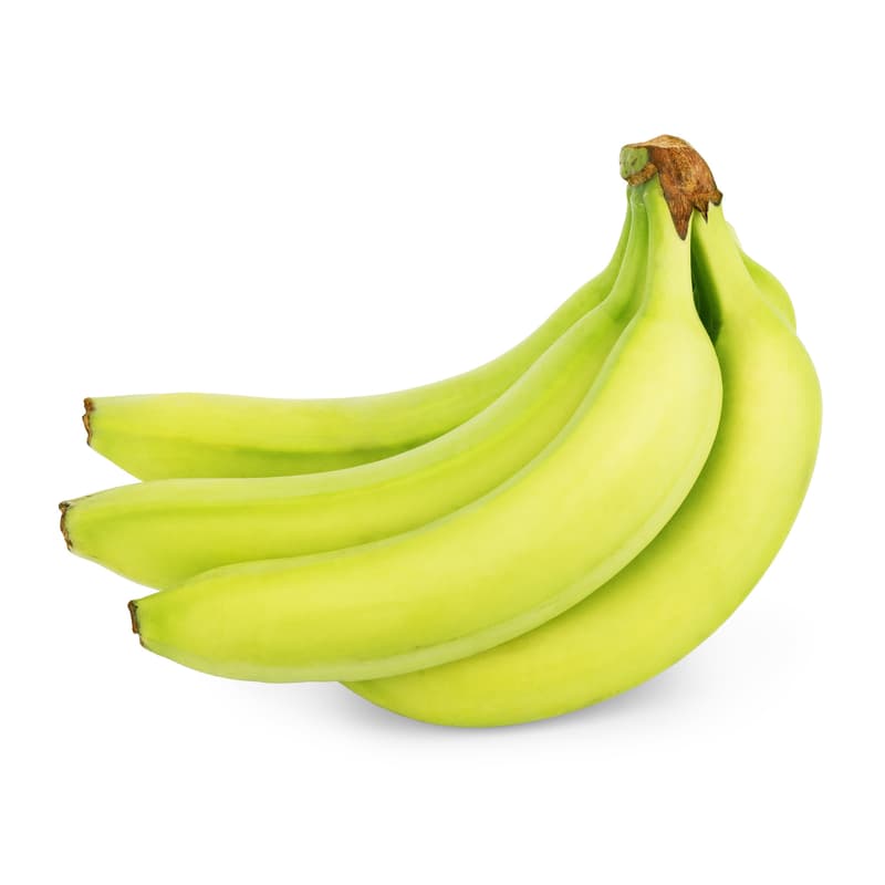 Bananas predominantly green (piece)