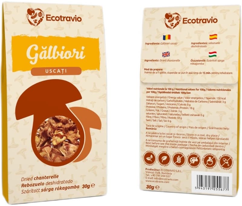 Ecotravio Dried Chanterelles