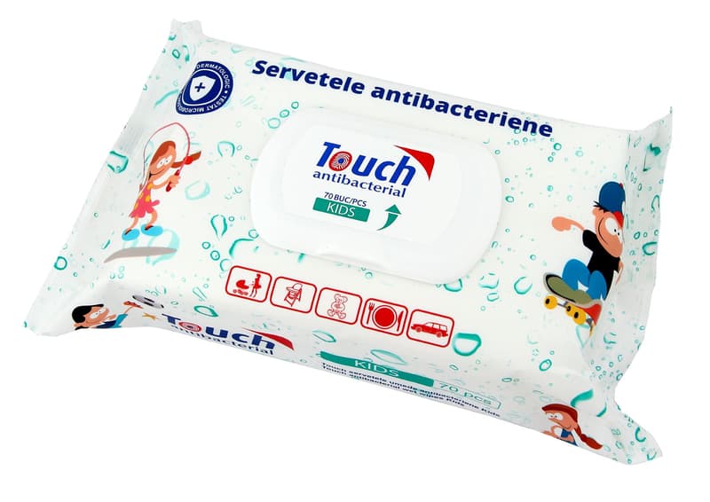 Touch Kids Antibacterial Wipes