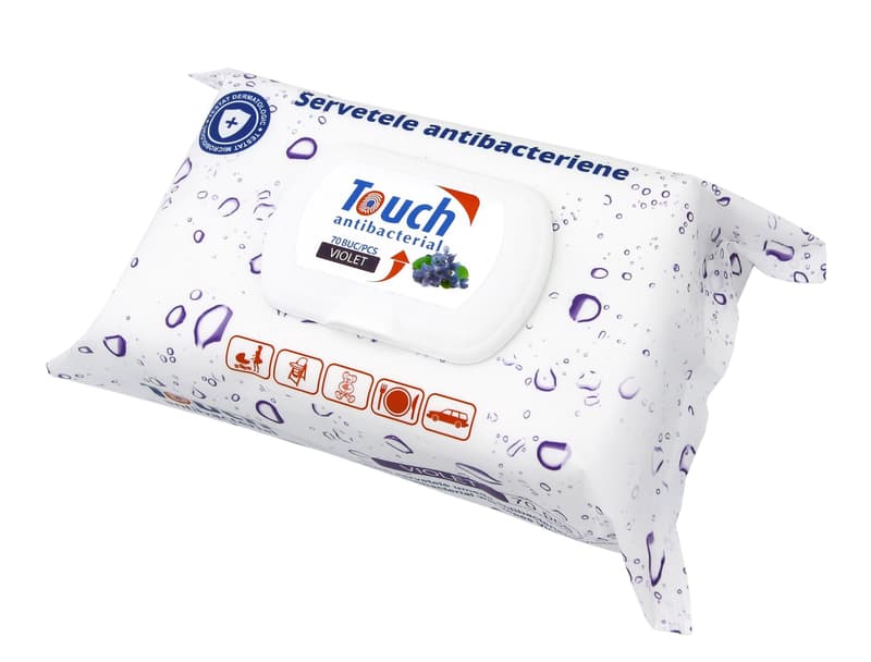 Touch Servetele umede antibact Violet