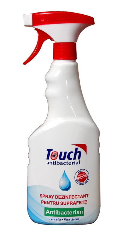 Touch disinfectant solution for surfaces