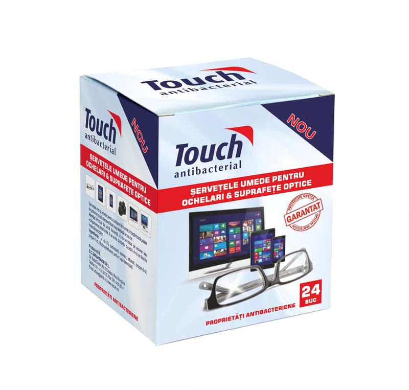 Touch Servetele umede pentru ochelari&suprafete optice