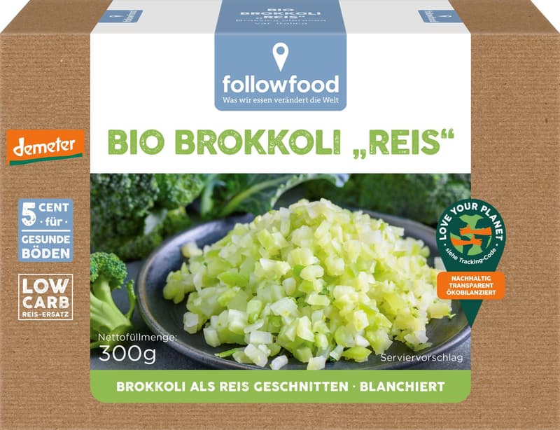 Followfood ECO Demeter Frozen Chopped Broccoli