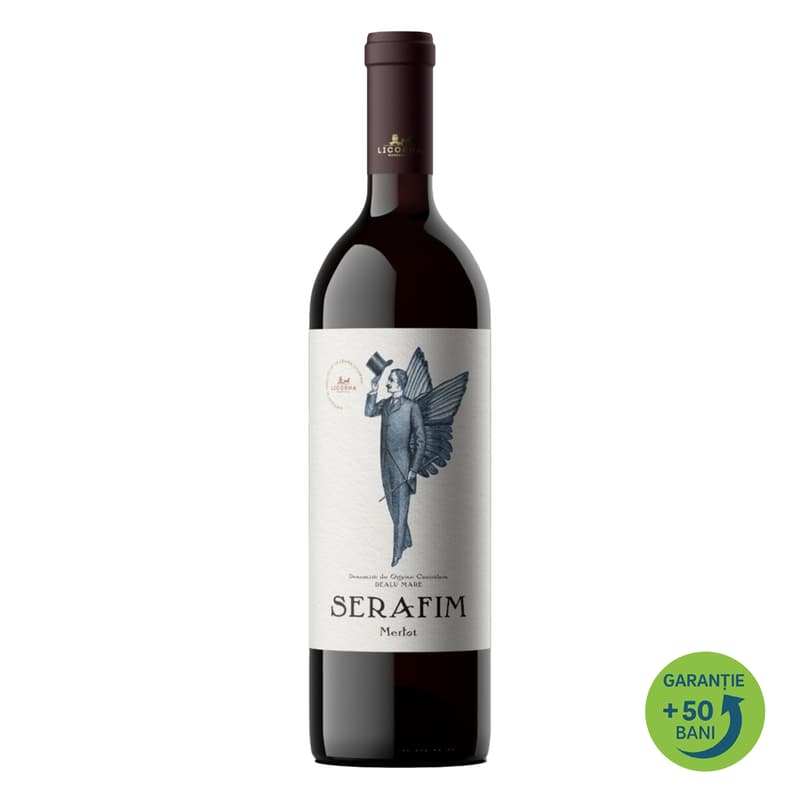 Serafim Vin rosu sec Merlot