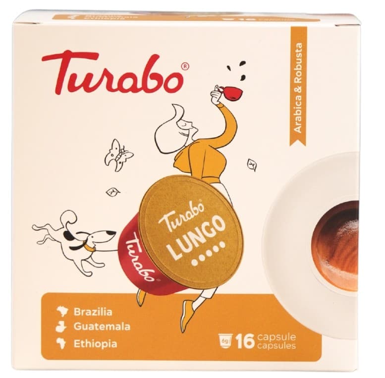 Turabo Lungo Cafea capsule compatibile Dolce Gusto