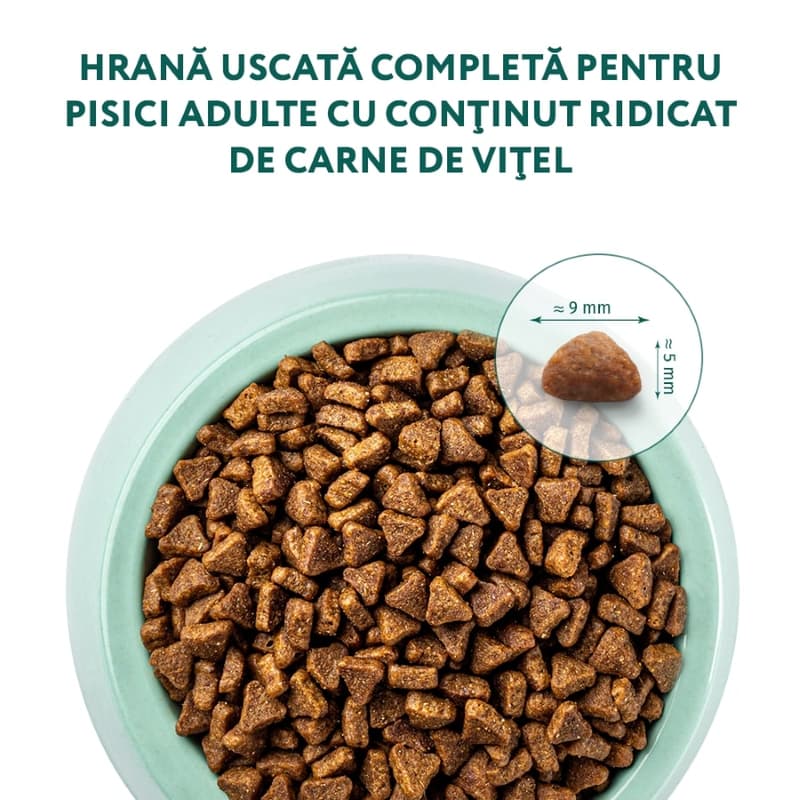 Optimeal Complete Dry Food for Adult Cats, with Beef