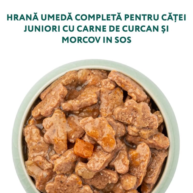 Optimeal Complete Wet Food for Puppies with Turkey and Carrot in Gravy