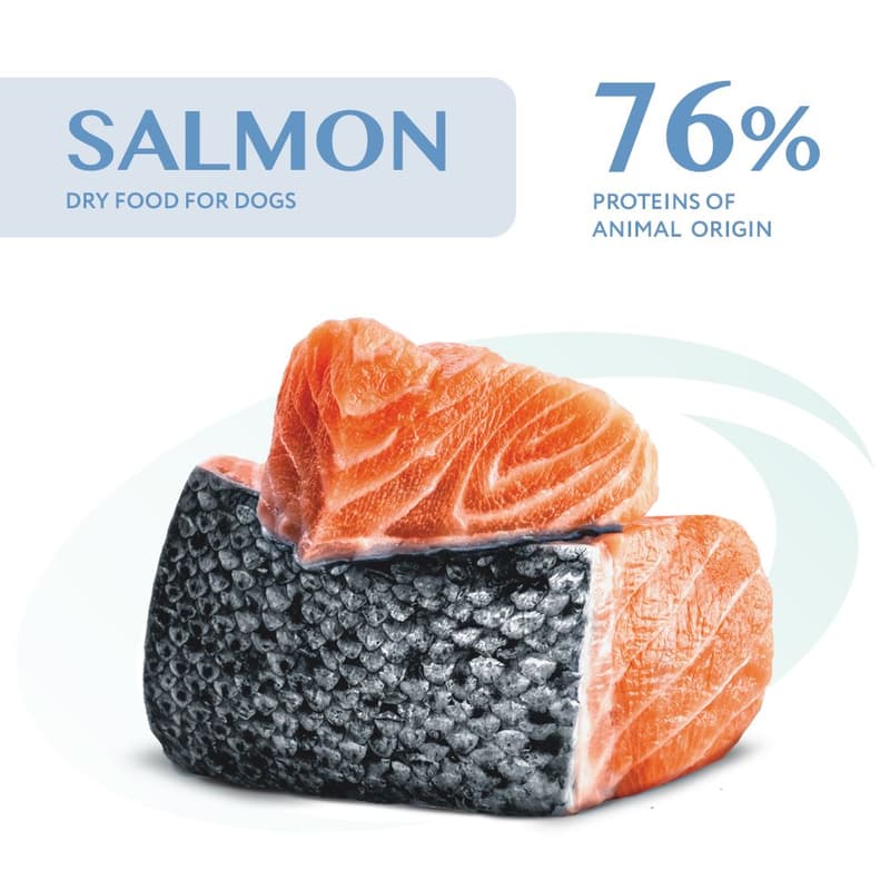 OPTIMEAL ™ Complete Dry Food for Adult Hypoallergenic Medium and Large Breed Dogs, Salmon