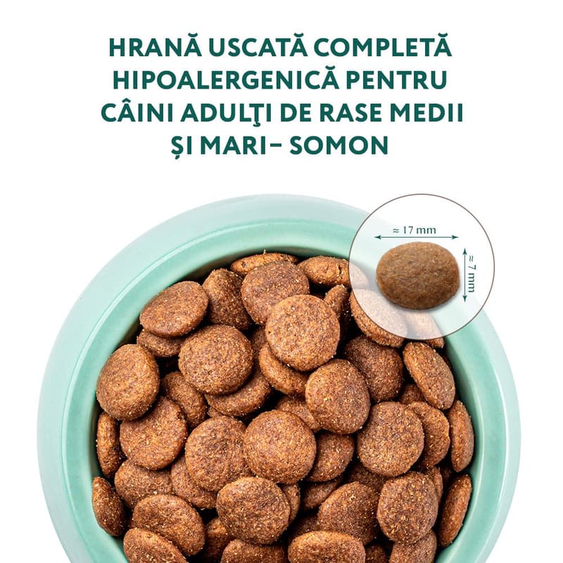 OPTIMEAL ™ Complete Dry Food for Adult Hypoallergenic Medium and Large Breed Dogs, Salmon