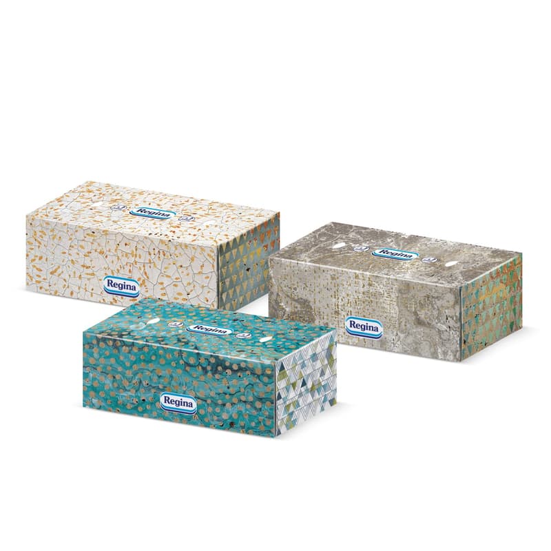 Regina Facial Tissues Pop Up Gold, 4 layers