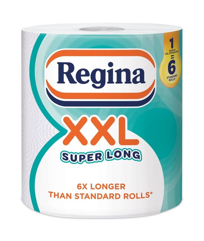Regina XXL Single Roll Towel FSC, 300 decorated sheets, 2 layers