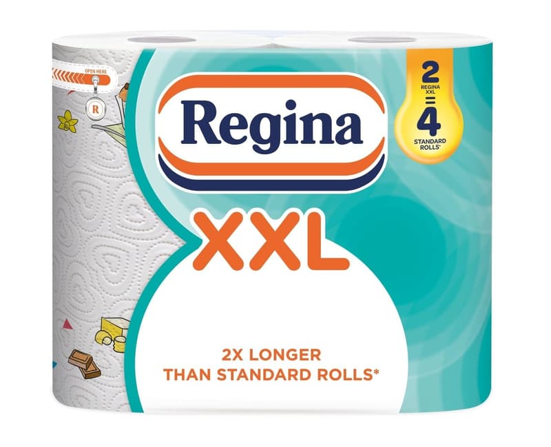Regina XXL Kitchen Towel FSC, 100 decorated sheets, 2 layers