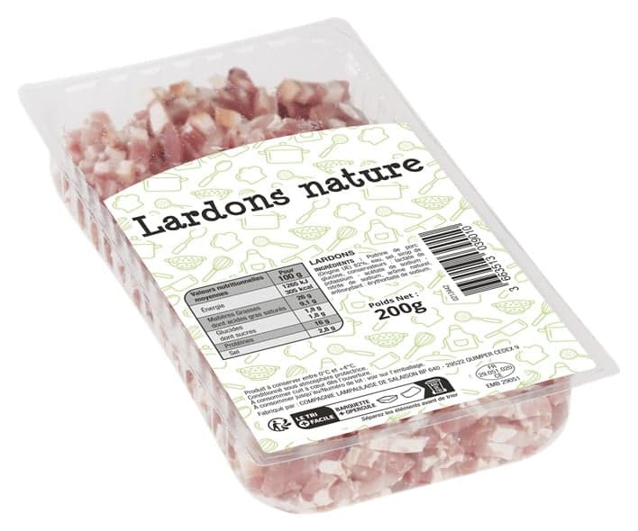Bacon Lardons Natural Cubes