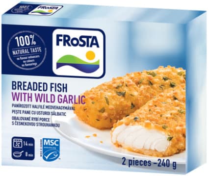 Frosta Cod with garlic breadcrumbs (frozen)