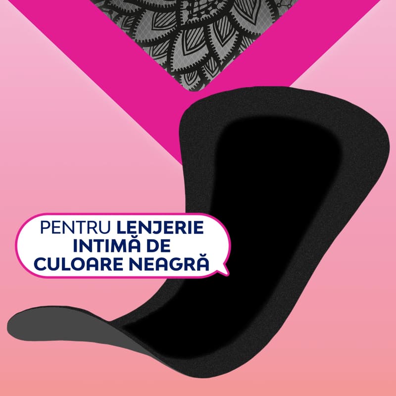 Libresse Normal Black Daily Liners, 30 pieces