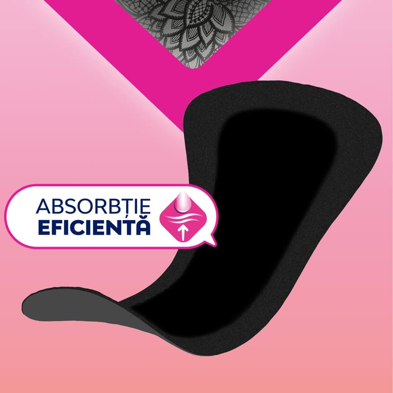 Libresse Normal Black Daily Liners, 30 pieces