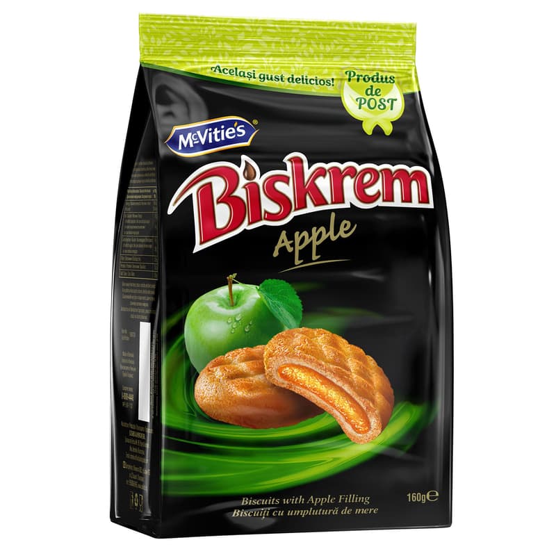 Biskrem Biscuits with Apple Filling