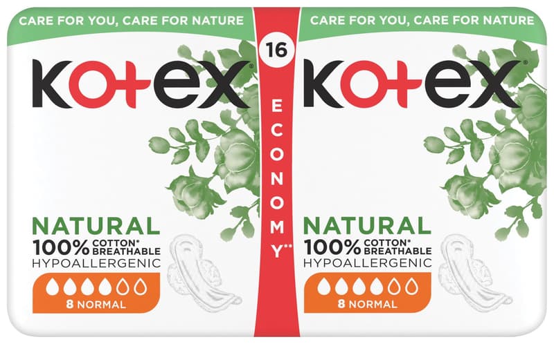 Kotex Natural Normal Absorbent Tampons