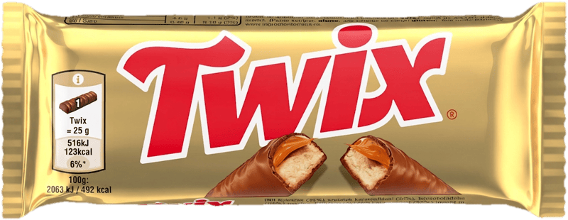 Twix Batoane biscuit si caramel invelit in ciocolata cu lapte 2x25g