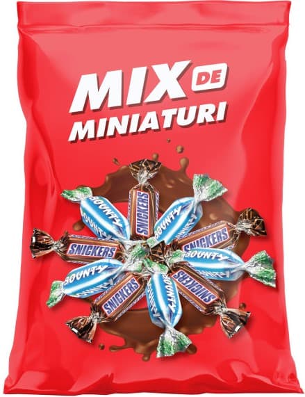Snickers Miniatures Mix of Snickers and Bounty Chocolate Bars