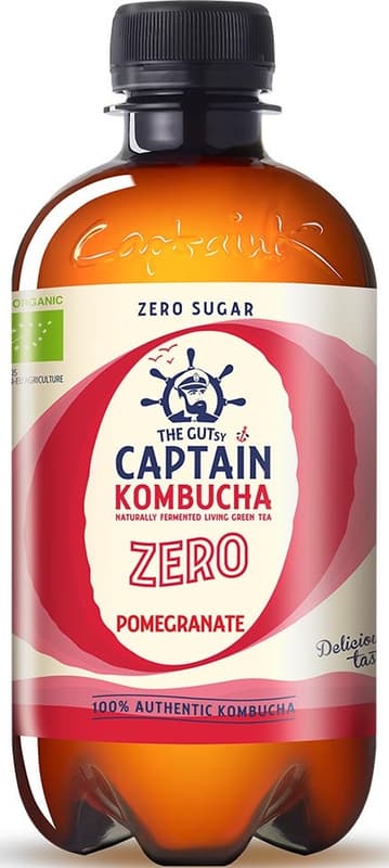 The Gutsy Captain ECO Kombucha Zero Pomegranate