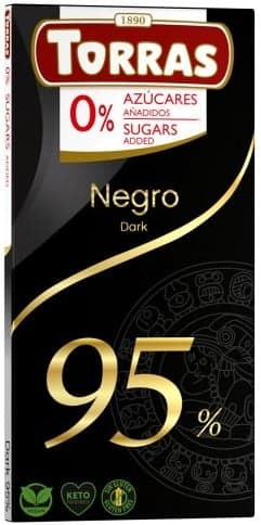 Torras Ciocolata neagra cu 95% cacao fara zahar si fara gluten