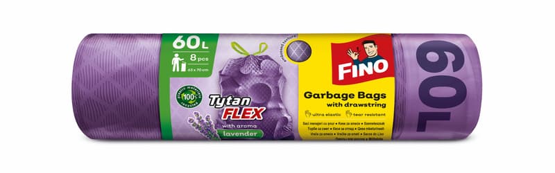 Fino Tytan Flex Aroma Saci menajeri aromati cu parfum de lavanda cu snur, 60l