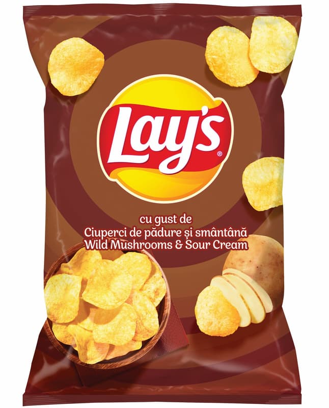 Lay's Chips with mushrooms and cream