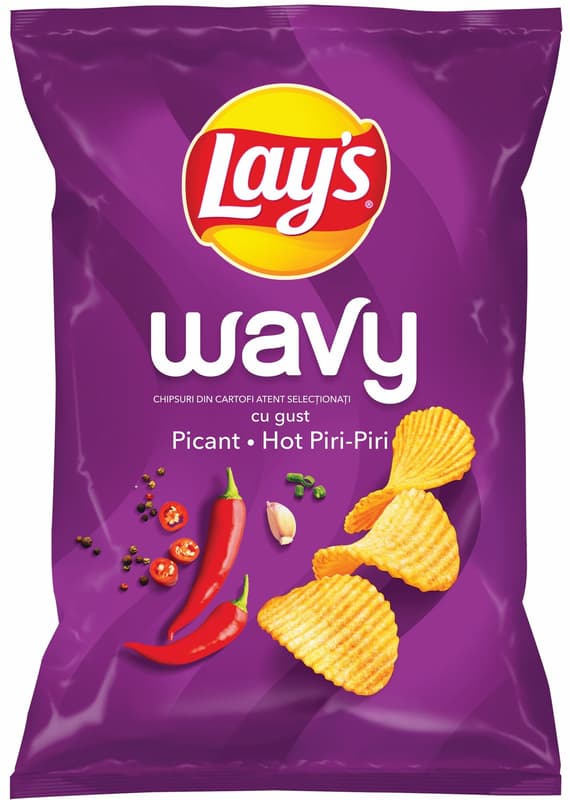 Lay's Wavy Chips with piri piri