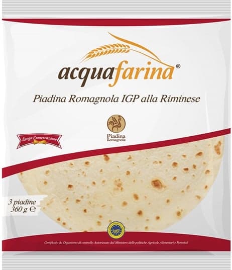 Alimenta Piadine Romagnola PGI alla Riminise