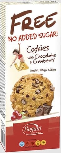 Free Biscuits with chocolate and cranberry