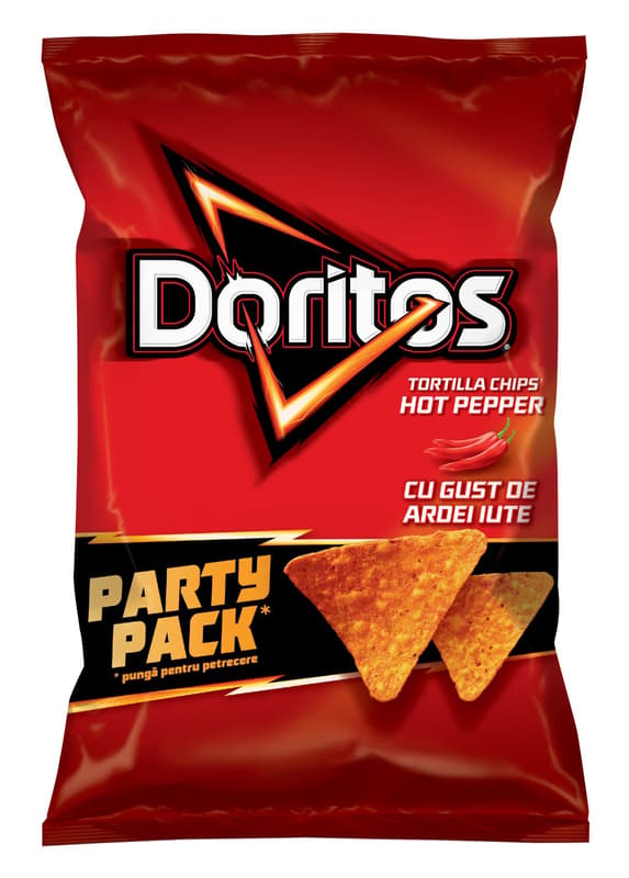 Doritos tortilla chips with hot peppers