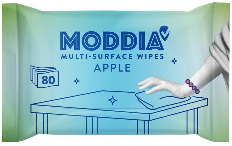 Moddia Servetele umede multisuprafete, mar verde