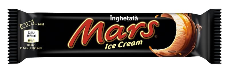 Mars Ice Cream with Milk and Caramel Bar