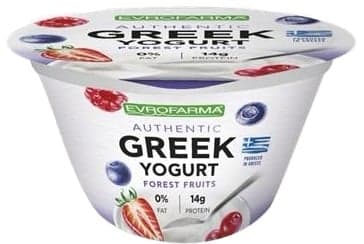 Evrofarma - Greeck yogurt dessert with strawberries 0% fat