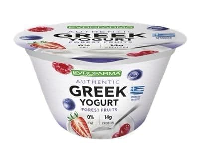 Evrofarma - Greeck yogurt dessert with forest fruits 0% fat