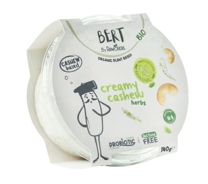 Bert ECO Creamy Cashew Herbs Alternativa vegetala la crema de branza din nuci caju cu mix de verdeturi