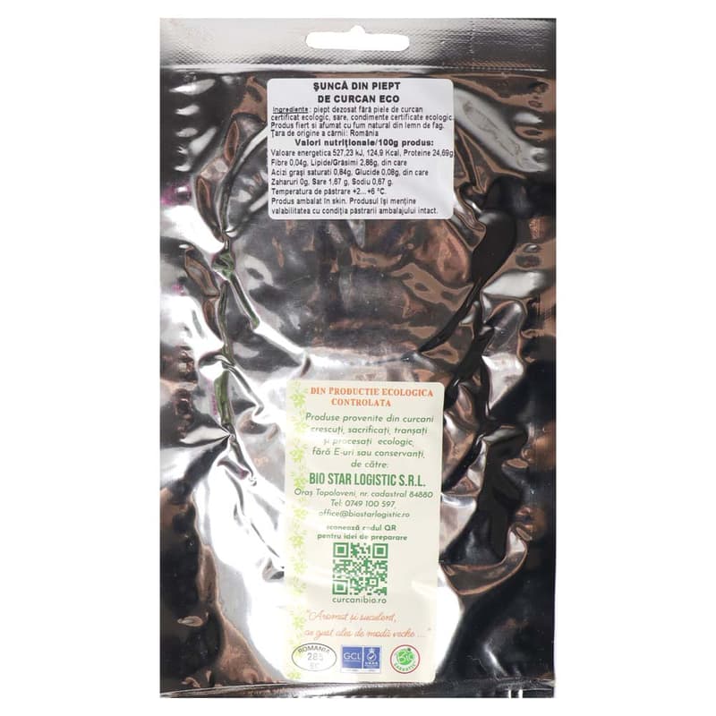 BIO ham from organic turkey breast