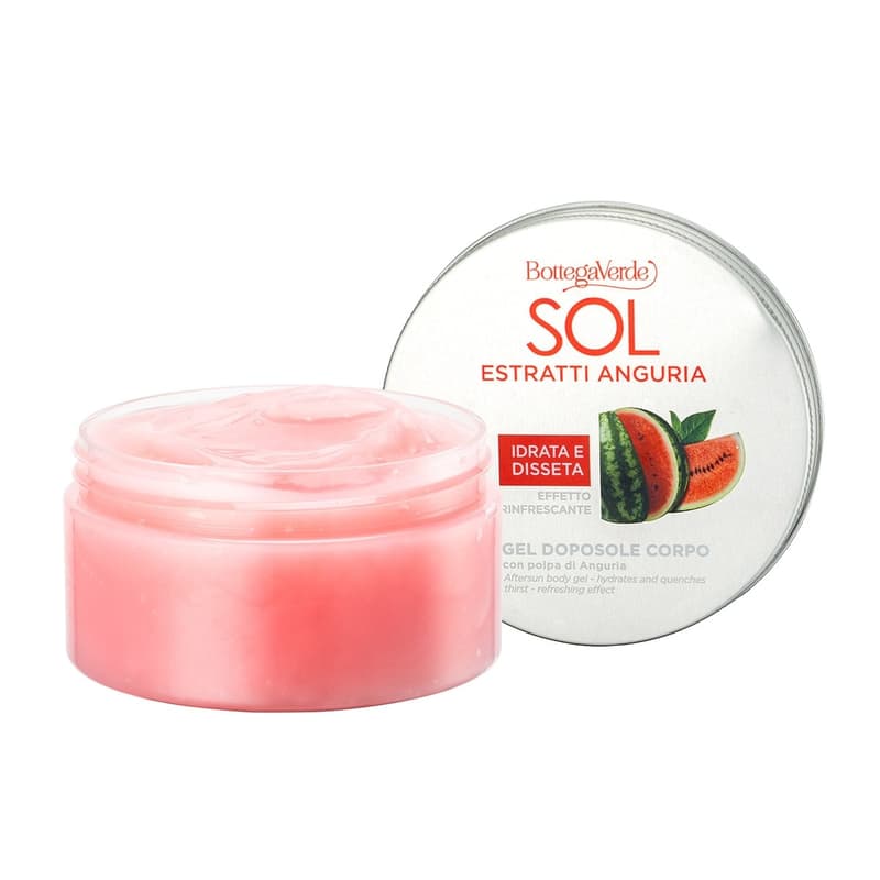 Bottega Verde Gel dupa plaja, hidratant, cu pulpa de pepene verde - Sol Estratti