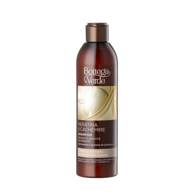 Bottega Verde Restructuring shampoo with cashmere and keratin proteins - Keratin is Cashmere