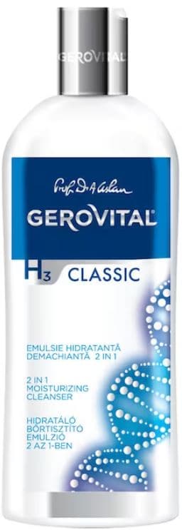 Gerovital H3 Classic 2in1 Emulsie demachianta, hidratanta