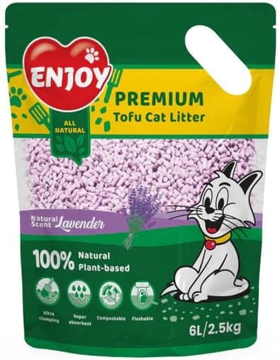 Enjoy Tofu Asternut pentru litiera cu parfum de lavanda